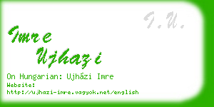 imre ujhazi business card