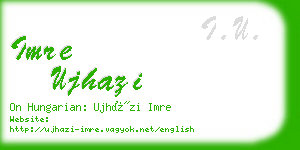 imre ujhazi business card